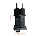 Miniatyrbild 4 av 11: EU-kontakt AA AAA batterieliminator Byt ut 2x 3x AA AAA batteri power för radio LED-ljus elektrisk leksak