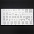 Miniatyrbild 6 av 9: 4PCS BGA Stencil för MTK MSM för Huawei för iPad CPU RAM PM Power IC Reball Pin BGA Direct Heat Mall