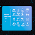 Miniatyrbild 6 av 11: Vertikal Skärm Bluetooth-kompatibel Bil MP5 Videospelare Radio FM Multimedia