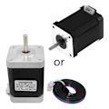 Miniatyrbillede 1 af 9: Nema 17 Steppermotor med Kabel 1.8 Grader 1.7A Bipolar Trinmotor Holdbar