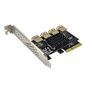 Miniatyrbild 5 av 7: PCIE 1 till 4 gruvkontakter PCIE 4X till 4 USB3.0 PCIE för Express x16 Riser Expansion Card PCI för Express Multiplier 1