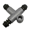Miniatyrbillede 3 af 6: Slangeadapter Hydraulisk 3-vejs Bremsslangeadapter Rørkobling T-stykke 10mm Bolt ATV'er
