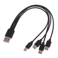 Miniatyrbild 9 av 11: Multi USB C splitterkabel 1/2/3/4 i 1 snabbladdningssladd med 1/2/3/4 Typ-C hanport för surfplatta One drag one