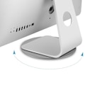 Miniatyrbild 4 av 10: för iMac Aluminium Base Stand 360 Rotation Monitor Base Disc Halkfri rund bärbar bärbar dator Bashållare Silver
