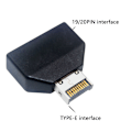 Miniatyrbilde 6 av 6: USB Intern Header til Type E Adapter 20pin/19pin USB 20 Pin Konvertere