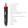 Miniatyrbild 4 av 11: Multimeter Tester Pen Typ Spänningsdetektor Automatisk Tester Kapacitans Penna Elektrisk mätare Verktyg Digital Voltmeter Mätare
