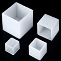Miniatyrbild 2 av 8: 4st/ set Kub Kristall Form Fyrkantig silikonform Mould Hänggjutning UV Epoxiform DIY Form Form