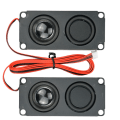 Miniatyrbild 8 av 9: 2st Ljudhögtalare Stereo Bashögtalare Bärbara Högtalare 10045 LED TV-högtalare 8Ohm 5W fyrkantig ljudhögtalare 580MM Kabellängd