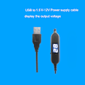 Miniatyrbild 8 av 11: USB till 1,5V 3V 4,5V 6V 12V LR6 AM3 AA Dummy batterikabel Byt 1-8st batterier för Radio LED Light Toy Rörelsesensor