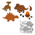 Miniatyrbild 2 av 7: Dinosaurie Metall Skärning Dies Scrapbooking Stencil Die Cuts Kort Prägling DIY Fotoalbum Mall Form Hantverk 1