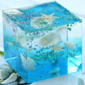 Miniatyrbild 5 av 8: 4st/ set Kub Kristall Form Fyrkantig silikonform Mould Hänggjutning UV Epoxiform DIY Form Form