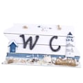 Miniatyrbild 5 av 11: Medelhavsstil Trä WC Dörrskylt Hängande träskyltbräda för hemmet Café Butiksdörr Nautisk strandtemavägg null - B