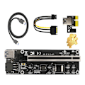 Miniatyrbild 2 av 9: 60 cm dubbelskärmad USB 3.0-kabel PCI-E Pcie Riser 009S PLUS Profesional för Express 1X 4x 8x 16x Extender PCI E Riser