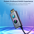 Miniatyrbillede 3 af 8: Bil Bluetooth 5.3 Transmitter 3.5mm Trådløs Lydadapter til Musikstreaming
