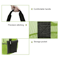 Miniatyrbild 8 av 10: Flera andningsbara fickor Mesh förvaringsväska Stor kapacitet mesh Beach Picknick Reseväska Tote förvaringsväska Handväska Green