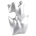 Miniatyrbild 1 av 11: Halsband Display Stativ Skyltdocka för Huvud Byst Ställ Modell Shop Smycken Display Ställ Visa Örhänge Hängande Organizer Silver