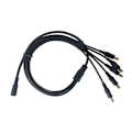 Miniatyrbild 10 av 10: Power Splitter-kabel 1 hona till 2/3/4/5/8/10 hane DC5,5 mm x 2,1 mm splitterförlängningskabel för CCTV-säkerhetskamera One for eight