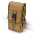 Miniatyrbild 10 av 11: Tactical-Molle-väska Militär midja Fanny Pack Herr Telefonväska EDC Molle-väska Liten organizer för campingjakt Khaki