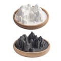 Miniatyrbild 2 av 11: Bergsform kiselgur Dofter Diffuser Skrivbord Badrumsbänk Bordsdekoration för hem Festprydnad nyår White