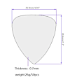 Miniatyrbild 5 av 11: 50x/ set celluloidgitarrplockar Triangelgitarrplockar 0,7 mm gitarrplockar Varma gitarrtillbehör för gitarrspelare