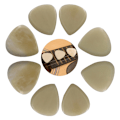 Miniatyrbild 4 av 11: Naturliga gitarrval Ukulele plockar Elgitarr plockar Ox Bone Finger Picks Gitarr Plektrum för gitarr bas Ukulele A