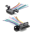 Pikkukuva 3 / 8: 16-nastainen J1962F jatkokaapeli 10cm OBD2 OBDII naarasliitin diagnostiikkatyökalu
