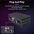 Miniatyrbillede 6 af 9: 4x50W Signalprocessor med 16-pins kabel bilforstærker