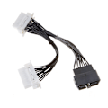 Miniatyrbillede 8 af 8: 16-pin OBD2 OBD 2 OBDii Splitter Forlængerkabel, én Han til To Hun Y-kabel