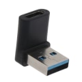 Miniatyrbild 6 av 11: 10Gbps 90 grader högervinklad USB 3.0 hane till typ C honadapter Super Speed Data Sync Laddningskonverterare för bärbar dator