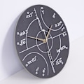 Miniatyrbild 5 av 11: Matteväggklocka Matematiska ekvationer och notationer Matematik Svarta tavla Nördvägg Utbildningsklocka Skola Klassrum null - A