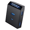 Miniatyrbild 2 av 11: Handskfack Dataöverföringsadapter 4 I 1 Spelkonsol USB-splitter För Y