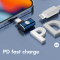 Miniatyrbild 6 av 11: Adapter USB C till Lightning, 1 Pack Lightning hona till typ C hanadapter, stöder endast laddning och data Vertical bend