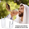 Miniatyrbild 8 av 10: 2-delat akrylställ för Shofar-fäste Stativ Staffli Rackhållare Stöd Får Horn Svärd Display Stand Rack Dekoration