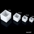 Miniatyrbild 8 av 8: 4st/ set Kub Kristall Form Fyrkantig silikonform Mould Hänggjutning UV Epoxiform DIY Form Form