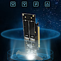Miniatyrbild 5 av 11: för M.2 X16 till 4X NVME PCIE3.0 GEN3 X16 till 4xNVME för RAID-kort PCI-E VROC-KORT för RAID Hyper för M.2X16 M2X16 4X X4 NV