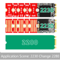 Miniatyrbild 6 av 9: Kontakter M2 M2PLUS NGFF NVME för M.2 Extended Transfer för 2230, 2242, för M.2