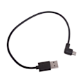 Miniatyrbild 7 av 11: Mini USB B Typ 5-stift hane vänster/höger vinklad 90 grader till USB2.0 hane laddningssladd Bend left