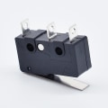 Miniatyrbild 7 av 8: Micro Switch 3Pin NO/NC Mini Limit Switch 5A 250VAC M102-011 Roller Arc Spak Snap Action Push Micro Switch Svart