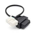 Pikkukuva 1 / 11: 12-nastainen OBD2-liittimen tunnistuslinjan diagnostiikkatyökalun adapterikaapeli Model S -malliin