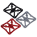 Miniatyrbild 9 av 9: Cykelpedaladapter Plattform Cykling Aluminiumlegering Clipless för Shimano SPD, för titan/röd/svart Titanium