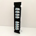 Miniatyrbild 2 av 10: 8-portars LC Optisk Fiber Patch Panel RJ45 Nätverkskabel Adapter Jack Ethernet Distributionsram Nätverkshylla