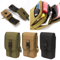 Miniatyrbild 2 av 11: Tactical-Molle-väska Militär midja Fanny Pack Herr Telefonväska EDC Molle-väska Liten organizer för campingjakt Khaki