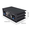 Miniatyrbillede 5 af 9: 4x50W Signalprocessor med 16-pins kabel bilforstærker