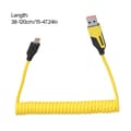 Miniatyrbilde 5 av 10: Rask Type C+USB til Type C Uttrekkbar Data Synkroniseringskabel Ledning 65W Lading