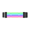 Miniatyrbild 1 av 11: PC- case- PSU-förlängning RGB-kabel 24Pin PCI-E GPU 8PinX2,8PinX3 Neon-Color Line ARGB Streamer- Transfer Adapter 5V3Pin Black 24p