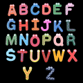 Miniatyrbild 2 av 10: 26 magnetiska bokstäver för toddler ABC Lärande alfabetet Leksaker för barn Bebisar Kylskåpsmagneter White Board Inlärning i förskola