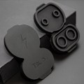 Miniatyrbild 7 av 11: Skyddande cover lock Car Charging Port Cap för Tesla Model 3 Model Y