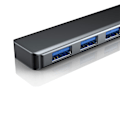 Miniatyrbild 10 av 11: 1x3.0+3x2.0 USB -hubb med 4 portar förlängd kabel Slim portabel USB 3.0 splitter för Windows systemdator USB3.0 model