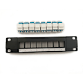 Miniatyrbild 1 av 11: 8-portars rak genom LC optisk fiberpatchpanel RJ45 nätverkskabeladapter Jack Ethernet distributionsram UTP 19"