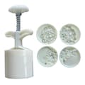 Mooncake Stämplar Mooncake Molds Blomform Köksbakning Gadget för mitten av hösten